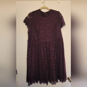 Torrid Deep Purple Lace Dress